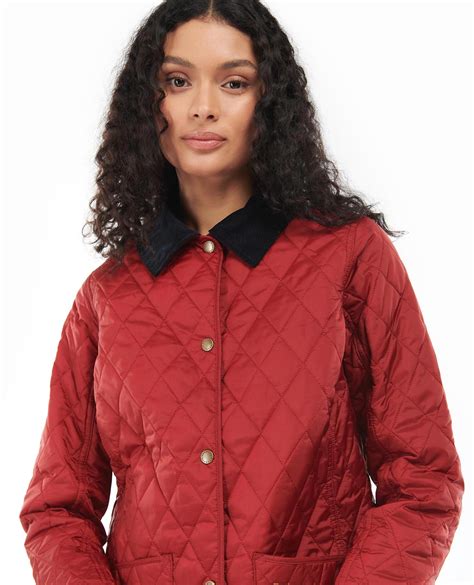 Barbour Womens Annadale Quilted Jacket Red LQU0475RE72 | Red Rae Town ...