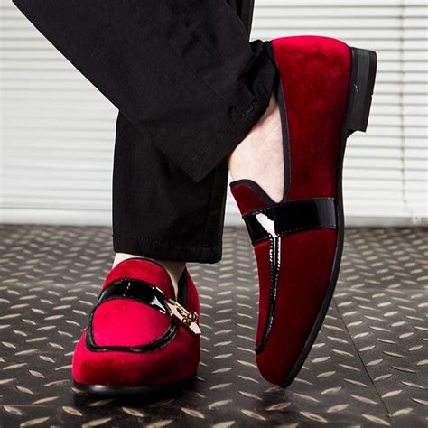 JITAI Mens Penny Loafers Dress Loafer Shoes for Men Red Size 11 ...