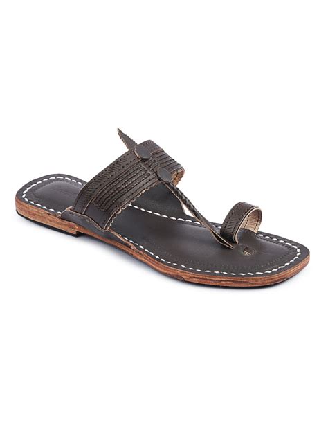 Elegant Five Braids Women’s Kolhapuri Leather Chappal | Korakari
