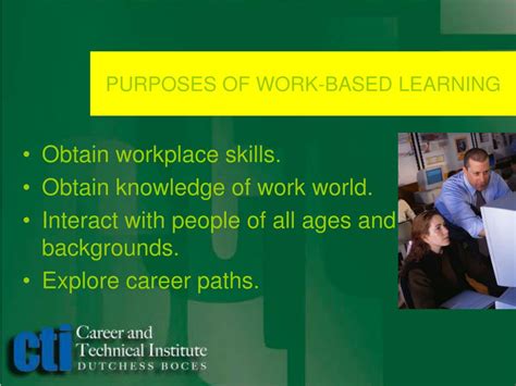 Image result for Work-Based Learning Programs
