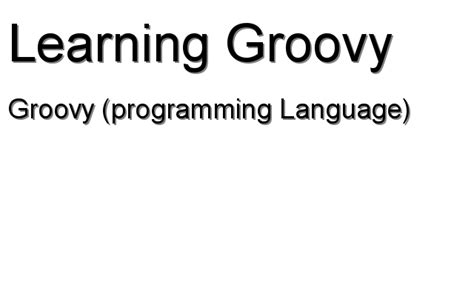 Groovy Programming Language 的图像结果