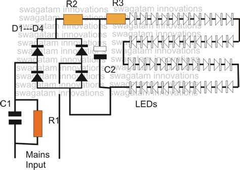 Image result for LED Bulb Circuit