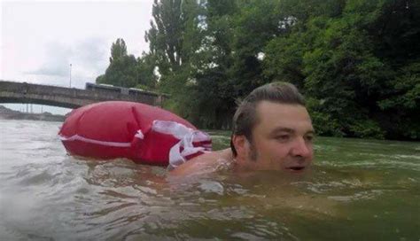 Man Swims To Work Every Day To Avoid Traffic