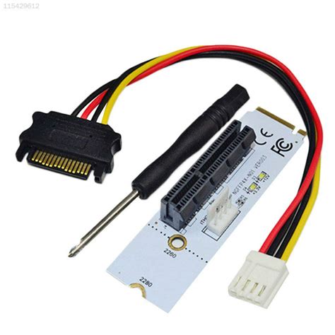 PRAV® 4E86 NGFF M.2 PCI-E to Mining Adapter White Adapter Slot Graphics ...