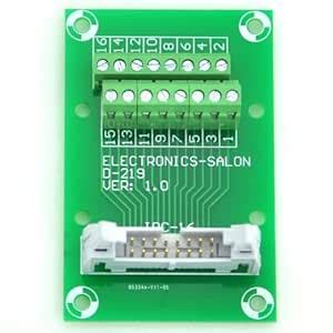 Flat Ribbon Cable 0.1" FRC Connector Breakout Board Module (IDC16 ...