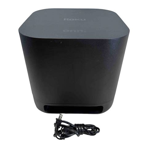 onn. Roku Black 150W Wireless Subwoofer 100015706