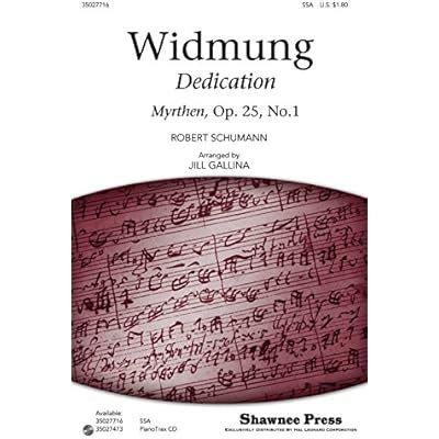 Buy Shawnee Press Widmung (Classics for Children Series) SSA arranged ...