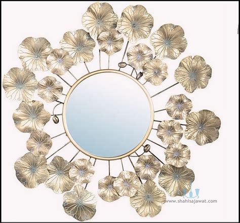 Beguiling Gold Floral Wall Mirror