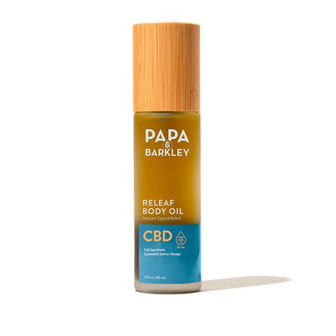 Papa & Barkley, CBD Releaf Body Oil, Full Spectrum, 2fl oz, 400mg CBD ...