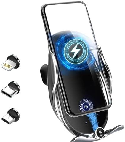 ROKEA Wireless Charger for Car, 15W Qi Fast Charging Wireless Car ...