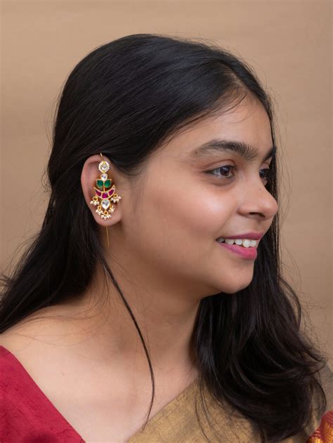 Piya Needle kundan earcuffs – Nirelia