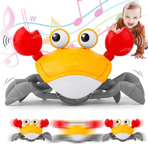 Buy Zest 4 Toyz Baby Crawling Crab Musical Toy, Walking Crab with Light ...