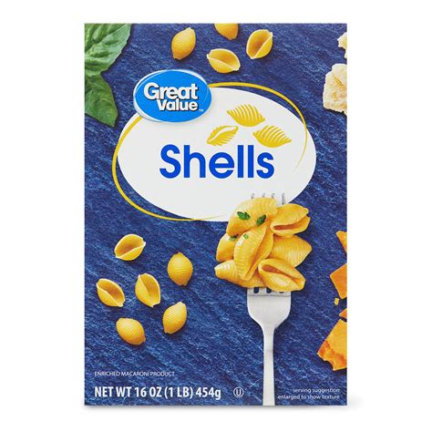 Great Value Shells Pasta, 16 oz - itFRESH