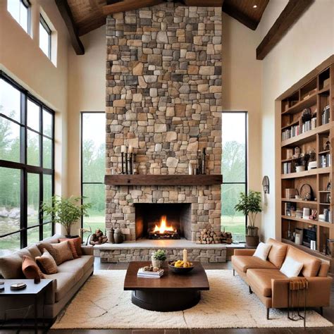 40 Stone Fireplace Ideas To Create a Cozy Atmosphere