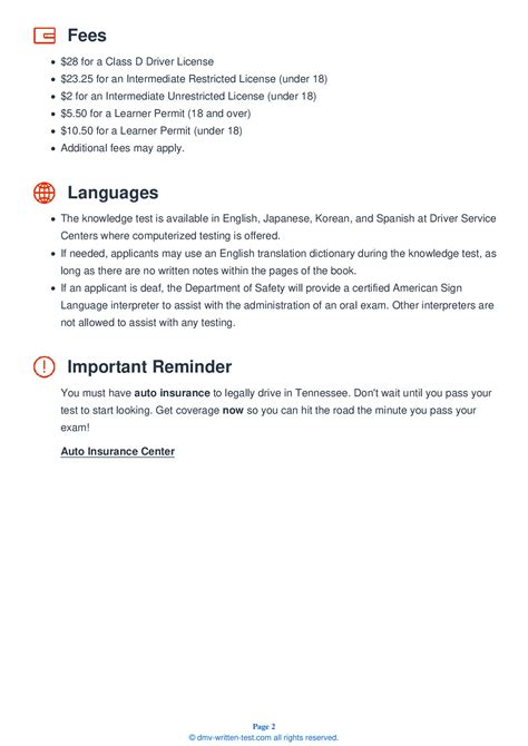 FREE Tennessee Permit Test 24 - Real 2025 DMV Test Questions