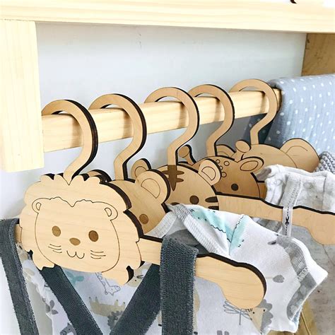 Cedar wood baby clothes organizing dividers right facing newborn ...