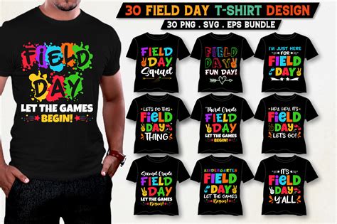 Field Day T-Shirt Design Bundle Graphic by T-Shirt Design Bundle ...