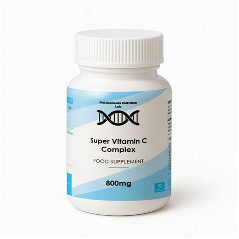 Super Vitamin C Complex (800mg x 90 Capsules) - Phil Richards Nutrition Lab