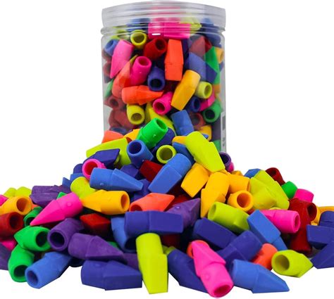 Pencil top Erasers,200 Pack,Pencil erasers Toppers,Cap erasers,Pencil ...