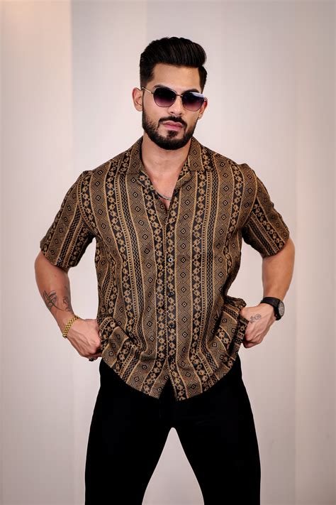 Oak Print Cuban Shirt – Eszett