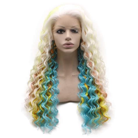 Mxangel Long Snow White Drag Queen Rainbow Colorful Hair Celebrity ...