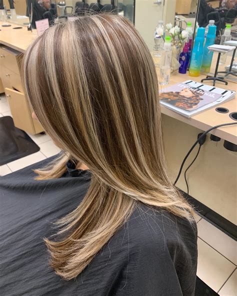 Brown Hair With Chunky Blonde Highlights