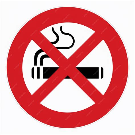 A no smoking sign is shown with a no smoking sign | Premium AI ...