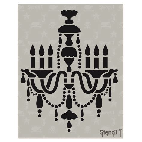 Chandelier Stencil (8.5″x11″) | Stencil 1