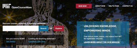 MIT OpenCourseWare MIT Courses Online 的图像结果