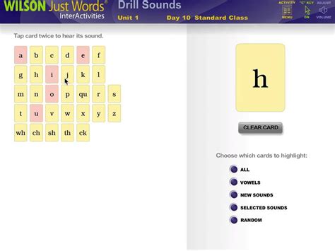 Wilson Sound Cards Printable