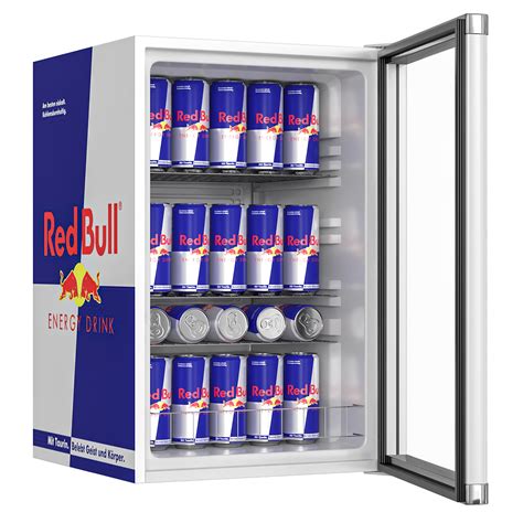 Red Bull Mini Refrigerator (332465) 3D model - Download 3D model Red ...