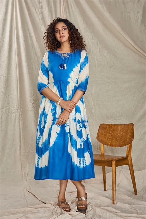 Blue Tie-Dye Dress - Buy Online | E-commerce Clothing Website