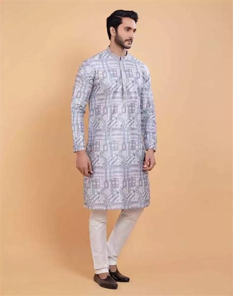 All Over Printed With Silk Zari Work Kurta Set – South India Shopping Mall