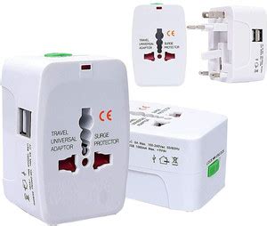 Deavan Travel Adapter with Build in Dual USB Charger Ports with 125V 6A ...