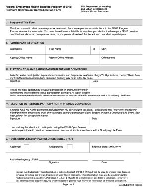 Fillable Online Federal Employees Health Benefits Program (FEHB) Fax ...