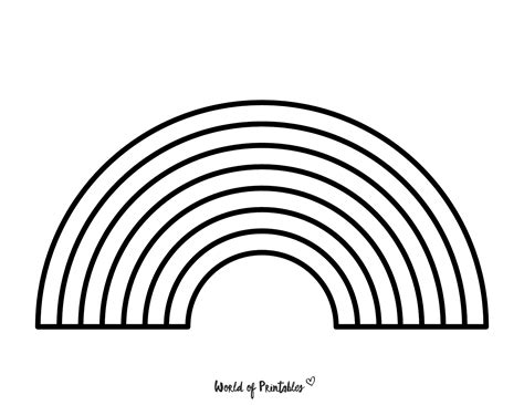 50 Best Rainbow Coloring Pages To Brighten Your Day - World of Printables