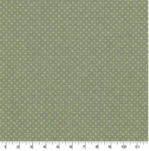 Cotton Fabric | Sage Green Fabric With White Dots | Quilting Cotton ...
