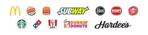 Fastfoodrestaurant McDonalds Burger King Starbucks Subway KFC Domino's ...