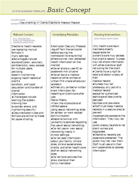 Active Learning Templates: Therapeutic Procedures - Basic Concept 3 ...