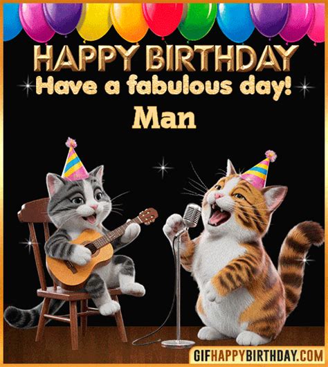 🎉 Happy Birthday Man GIF 🎂 Funny & Personalized Animated Wishes