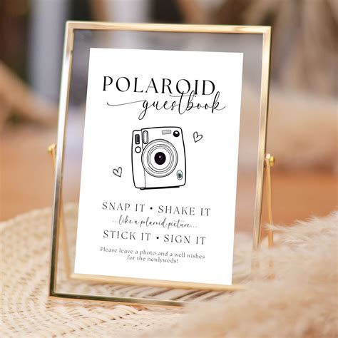 Polaroid Guest Book Sign Printable Free - astra.edu.pl