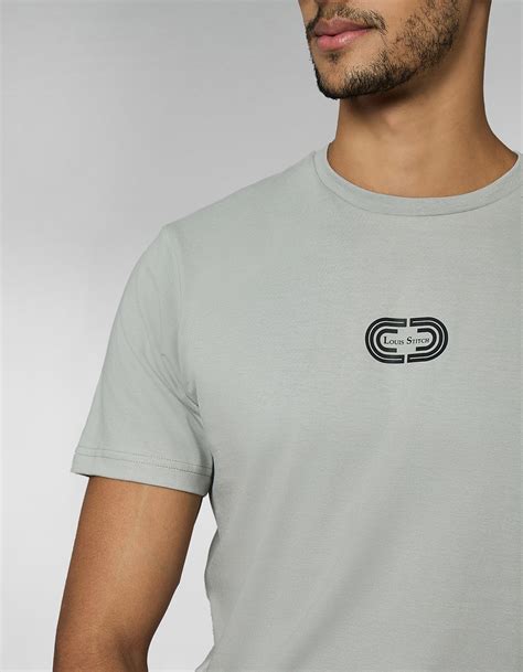 Men's Super Combed Cotton Grey Regular Fit Half Sleeve Round Neck T-Sh