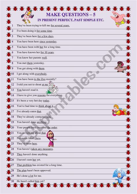 Question Formation Exercises 的图像结果