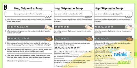 PlanIt Maths Y2 Number and Place Value Comparing Numbers Differentiated ...