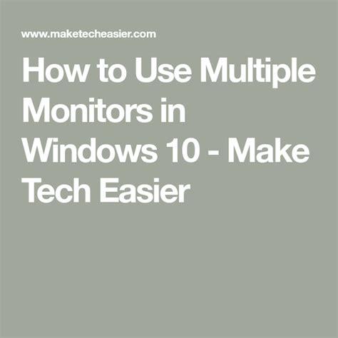 Image result for How to Use Multiple Monitors
