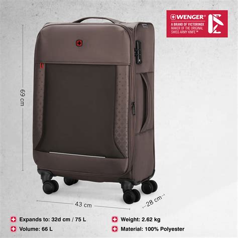 Wenger, Veric Medium Softside Case, Taupe, 66 Litres, Swiss designed