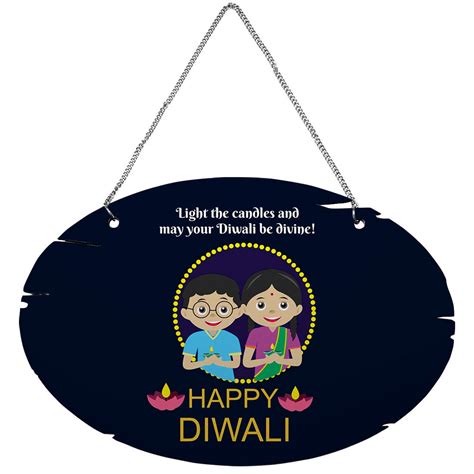 Wall Hanging, Candle & Rangoli Diwali Gift Combo