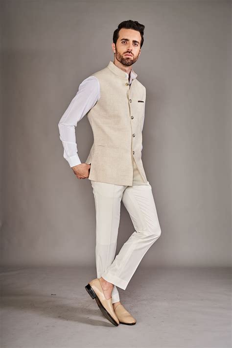 BEIGE BUNDI SET – Arjuun Kilachand