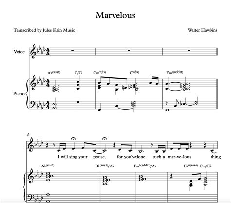 Oh Happy Day - Edwin Hawkins - Sheet Music — Jules Kain Music