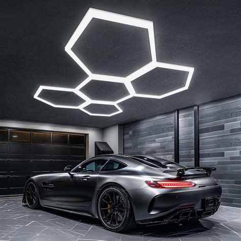 Lphianx Hexagon LED Garage Light, 25 Pack 200W 30000LM 6500K Hexagon ...